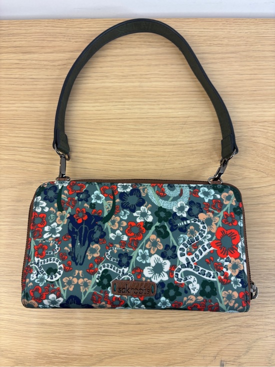 Sakroots Handbags - Sakroots Smartphone Crossbody Wallet Purse “Emerald Mojave Garden Print”‎